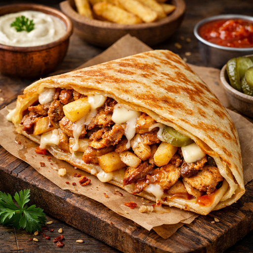 كريب شاورما فراخ