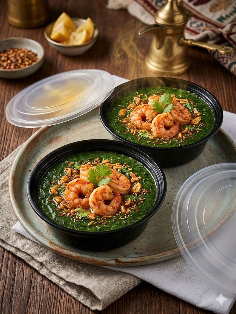 ملوخية بالجمبري