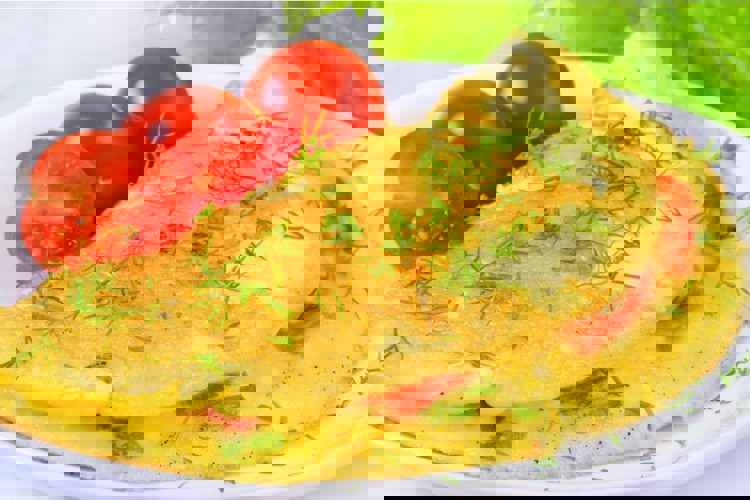 طبق بيض مقلي